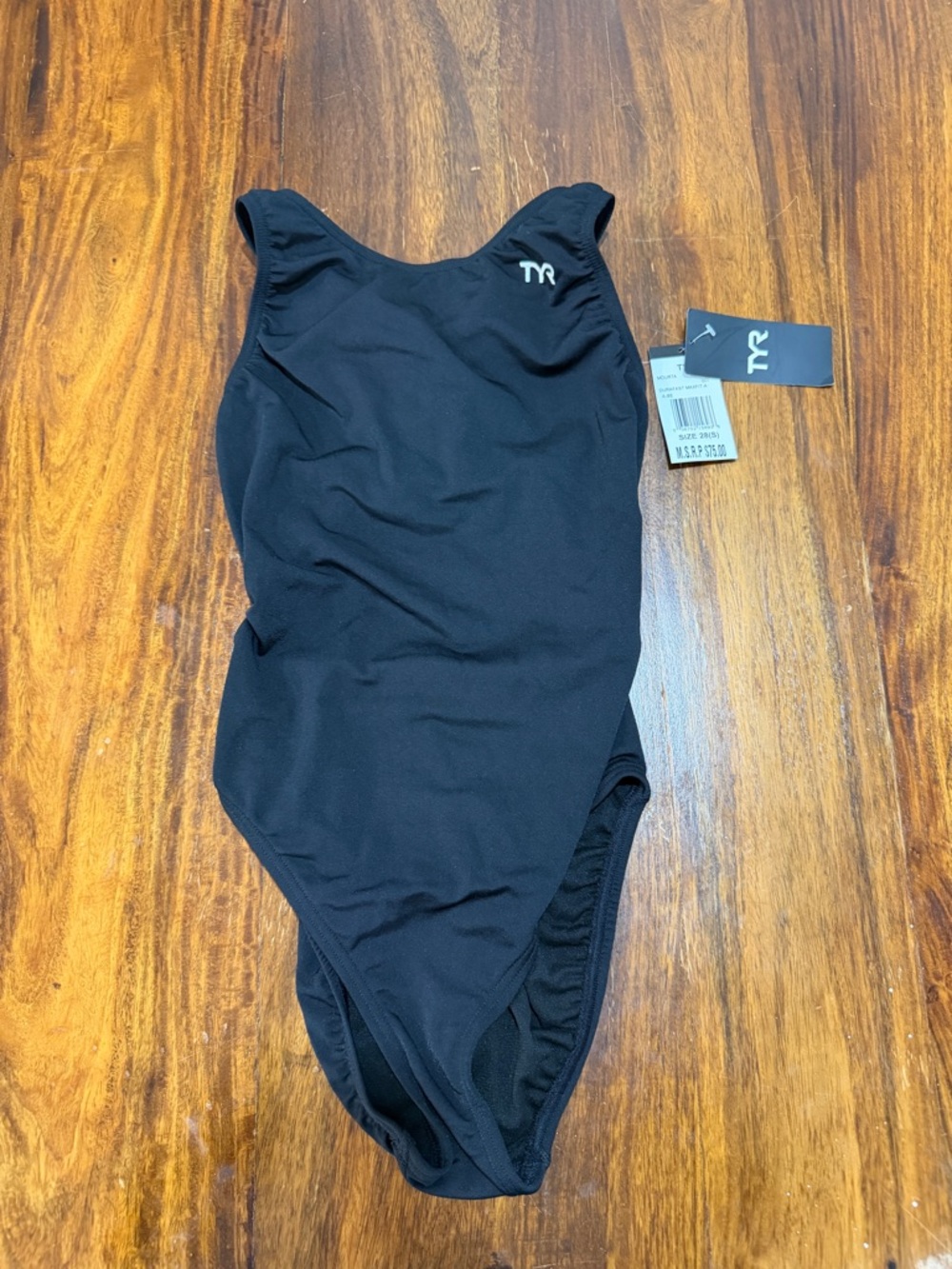 NWT TYR Durafast Maxfit One Piece Swimsuit 28 S Competitive Training